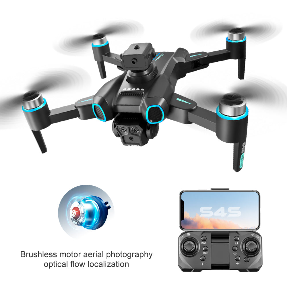 S4S Brushless Aerial Photography Drone – ECS Camera, Optical Flow Positioning, Obstacle Avoidance & LED Lights RC Quadcopter