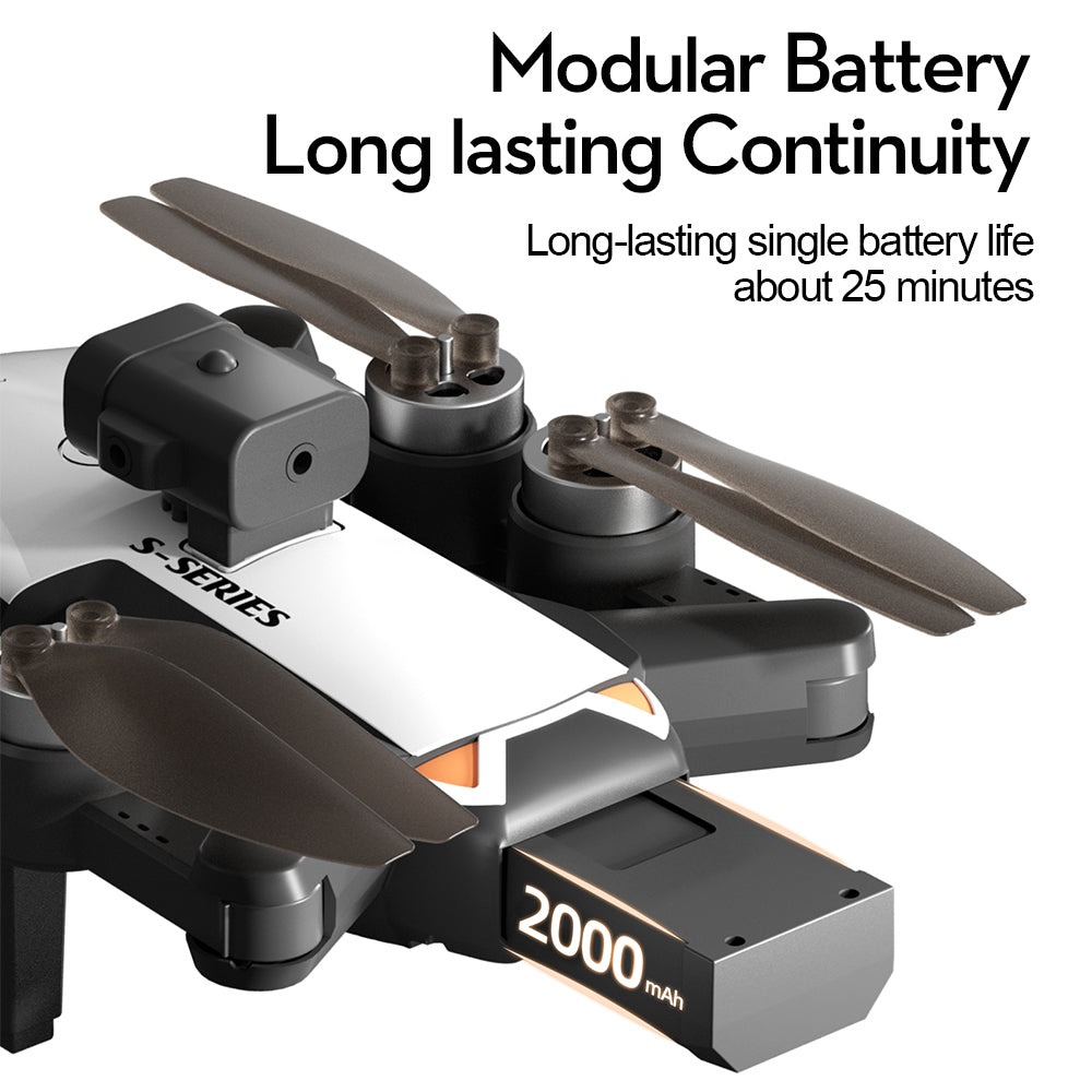 S2S Brushless Drone – Long-Lasting Flight RC Quadcopter with Dual Cameras, Optical Flow Positioning for Aerial Photography